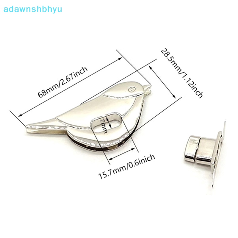 Adawnshbhyu Khóa Túi Xách Đeo Vai Hình Chim Bằng Kim Loại Cứng DIY