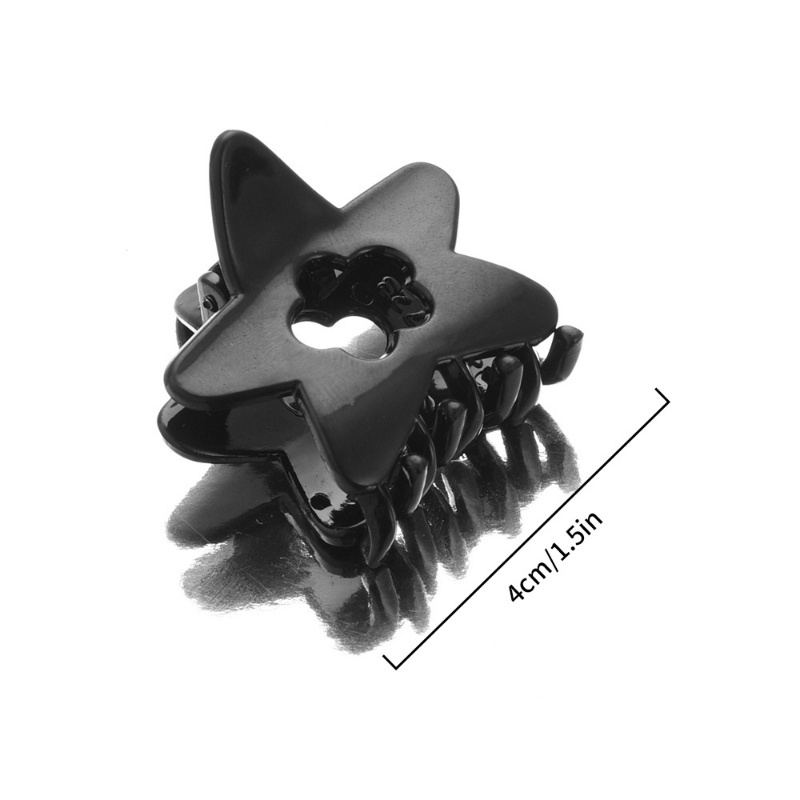 Kẹp Tóc Hình Ngôi Sao Đen Đơn Giản Ngọt Ngào Phong Cách Hàn Quốc Cho Nữ