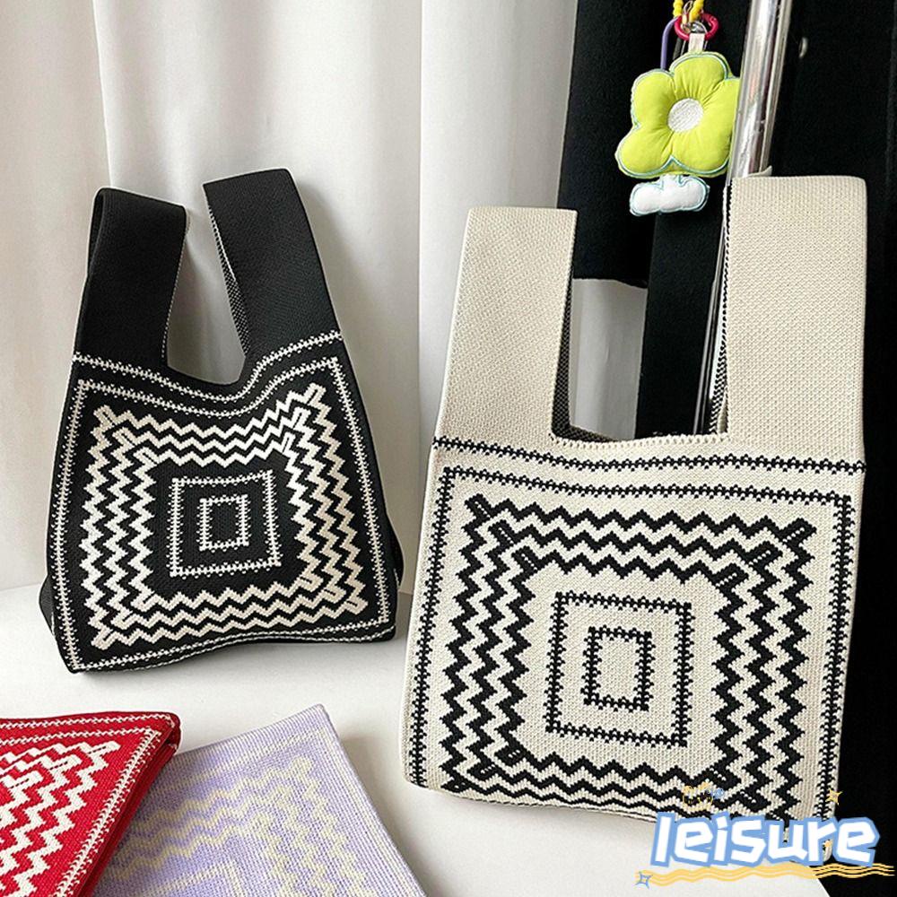 Túi Xách Đan Len Thủ Công Thiết Kế Trẻ Trung Hợp Thời Trang Cho Bạn Gái