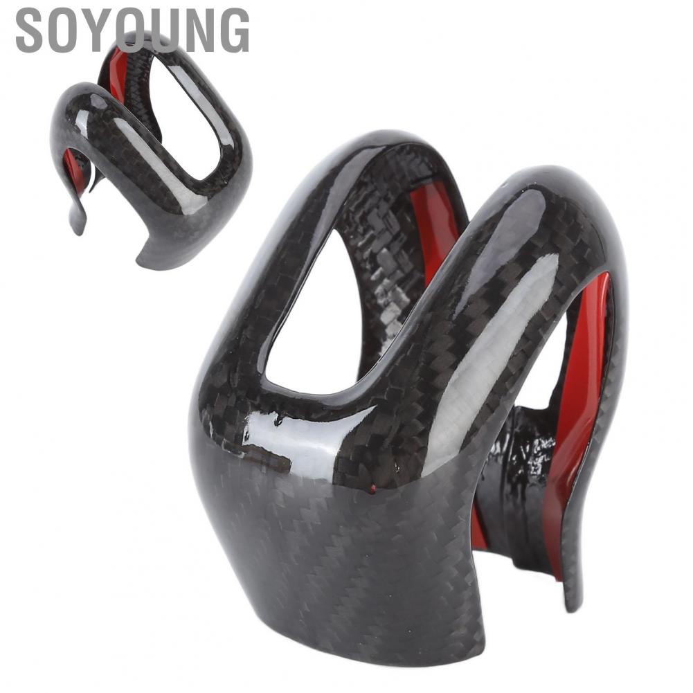 Soyoung Shift Knob Cap  Easy Installation Cover Replacement for S60 V60 2019‑2021 Car Modification