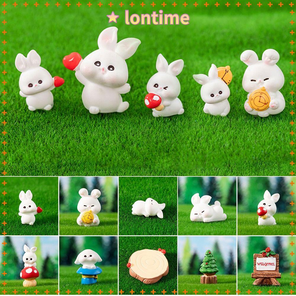 Mô Hình Thỏ Mini Dễ Thương Dùng Trang Trí Tiểu Cảnh