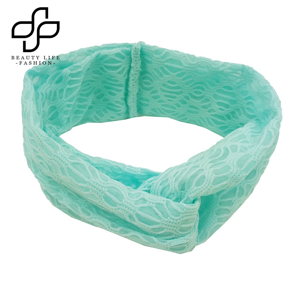 Băng Đô Ren Màu Trơn Dễ Thương Cho Bé Gái