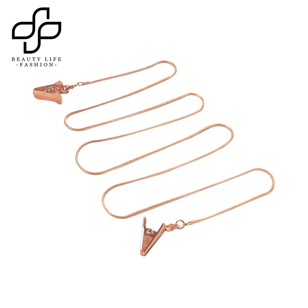 Dây Xích Kẹp Kính Chống Trượt Bằng Kim Loại Hình Rắn Thời Trang