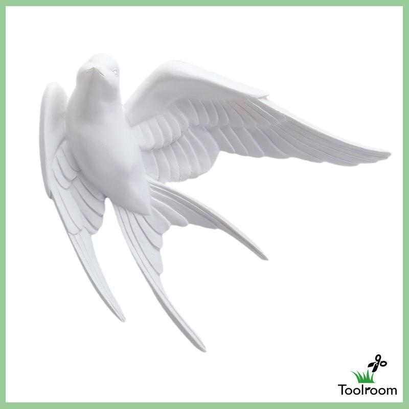 Phụ Kiện Trang Trí Tường Phòng Khách Hình Chim Én Bằng Nhựa Resin Phong Cách Bắc Âu