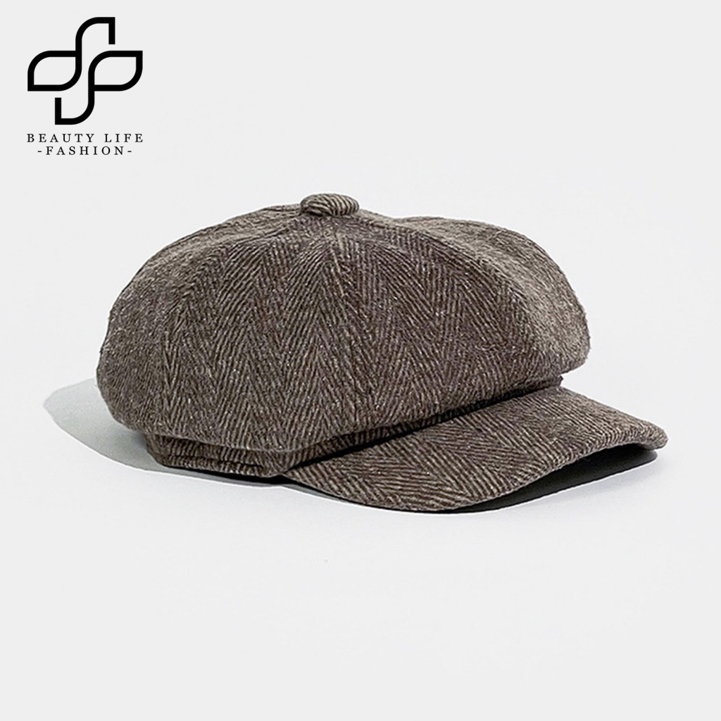 Mũ Beret Chống Nắng Bằng Polyester Thoáng Khí Không Phai Màu Phong Cách Cổ Điển Thời Trang Cho Nam Và Nữ