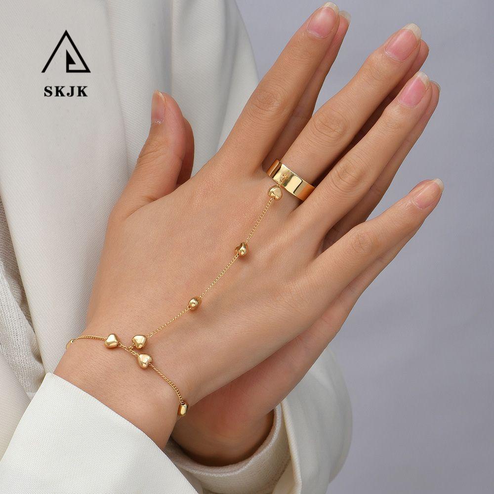 Vòng Tay Hợp Kim Mặt Trái Tim Thời Trang Hàn Quốc Dành Cho Nữ