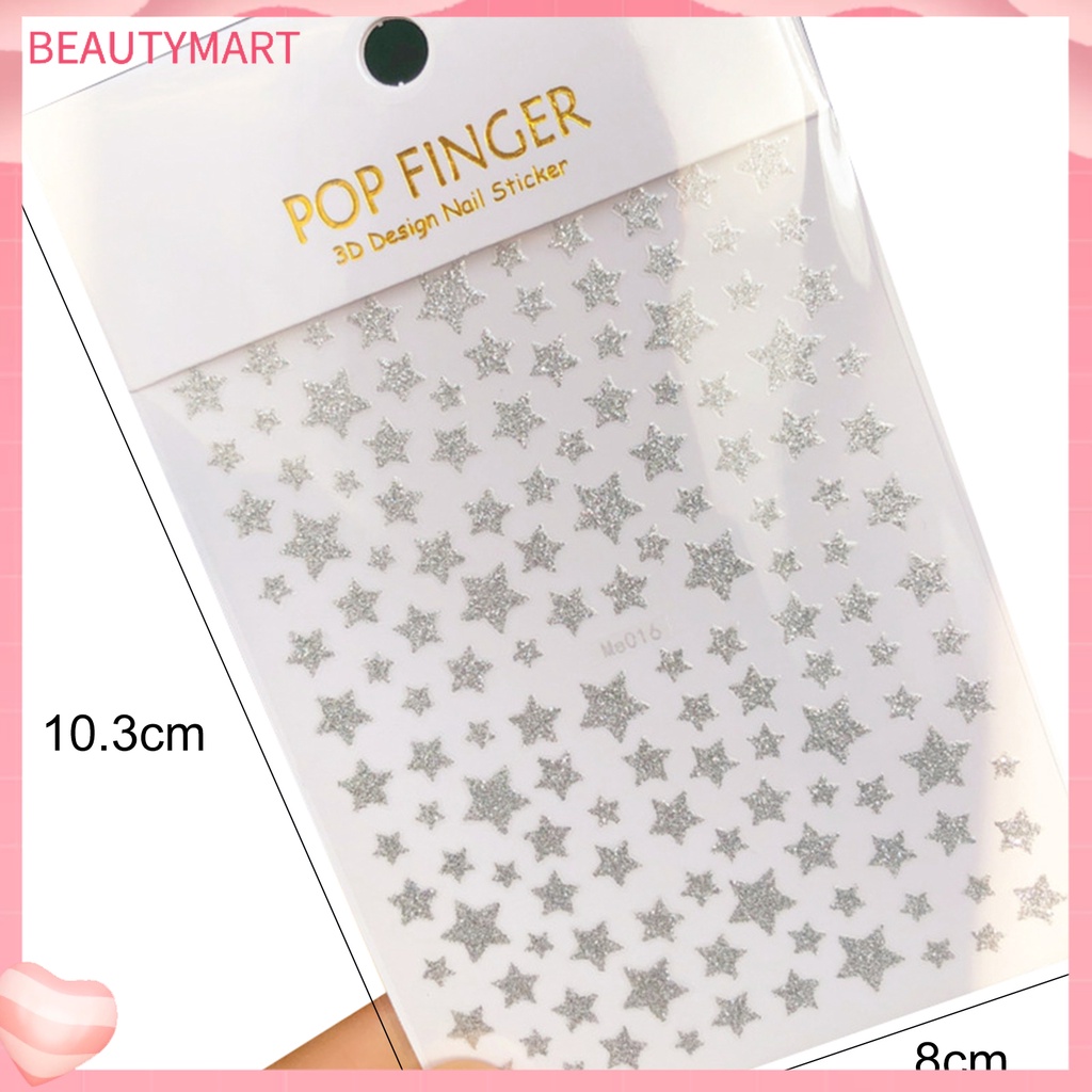 Miếng Dán Trang Trí Móng Tay Lấp Lánh Siêu Mỏng Không Phai Màu Dành Cho Nữ