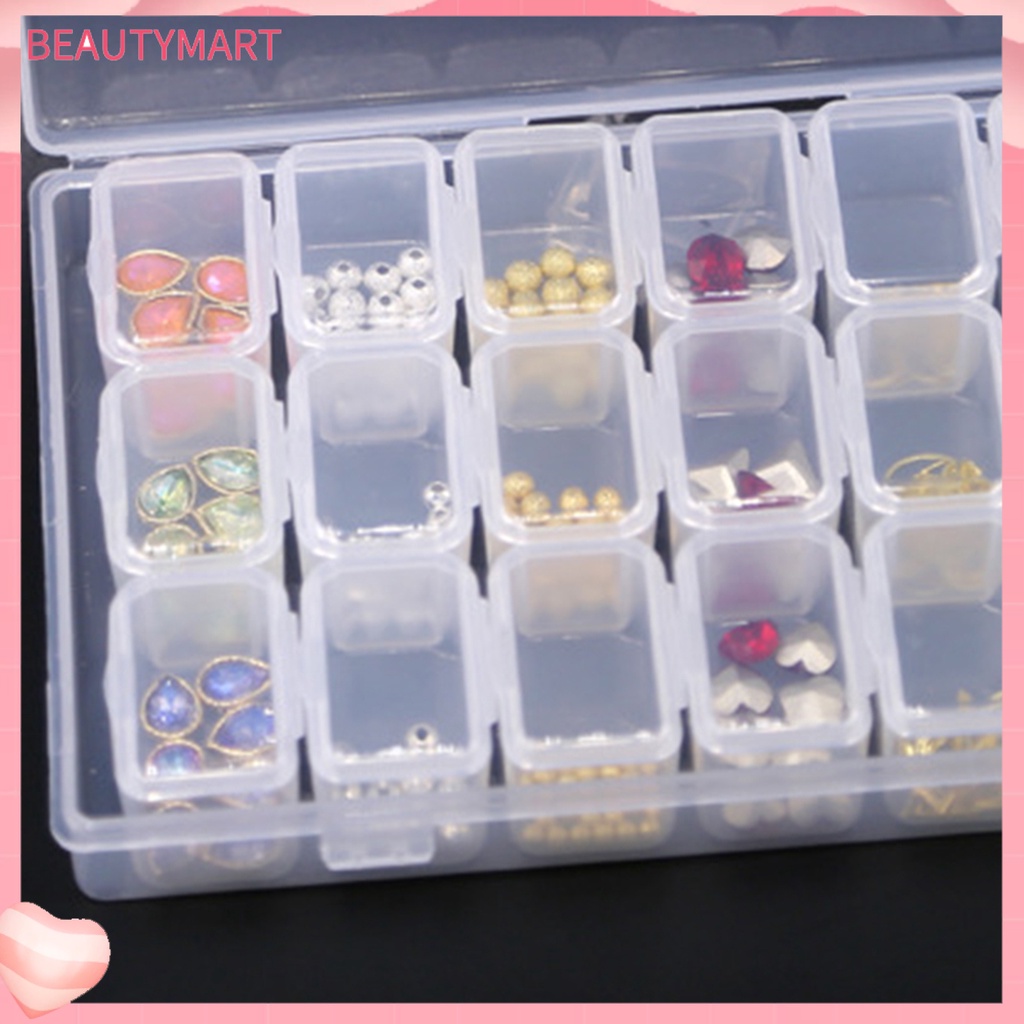 Hộp Nhựa PP 56 Ngăn Đựng Phụ Kiện Trang Trí Móng Nghệ Thuật