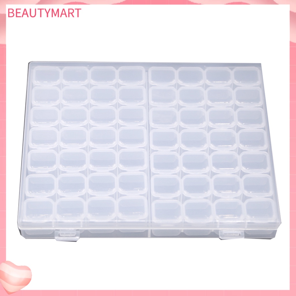 Hộp Nhựa PP 56 Ngăn Đựng Phụ Kiện Trang Trí Móng Nghệ Thuật