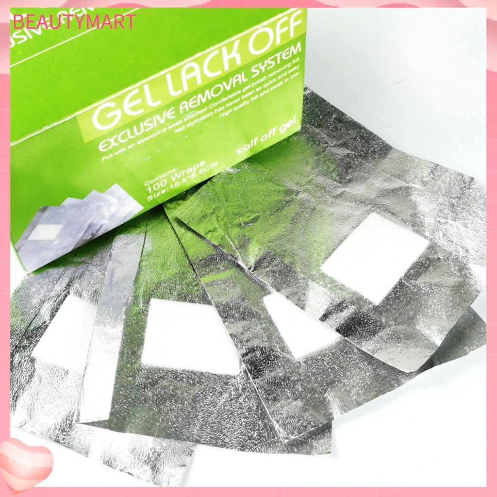 Bộ 100 Giấy Tẩy Sơn Móng Tay Không Gây Kích Ứng Thân Thiện Với Môi Trường