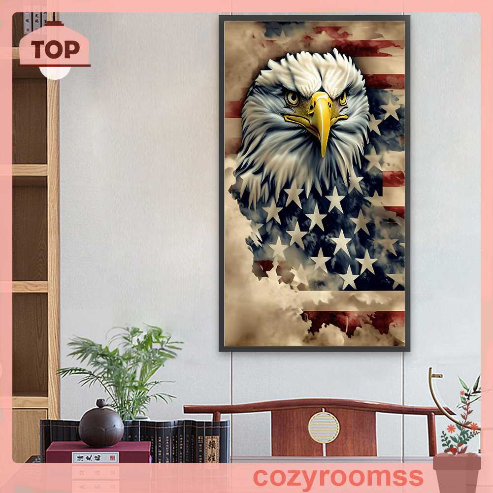 Tranh Đính Đá Kim Cương Toàn Bộ 5D DIY Hình Chim Đại Bàng