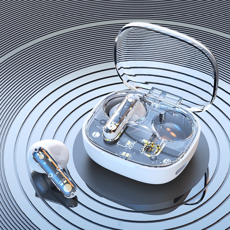 Aubess Tws Tai Nghe Không Dây Trong Suốt Tương Thích Với Bluetooth 5.3 Tiết Kiệm Năng Lượng Không Gây Hại Cho Tai Hifi Stereo Yunni