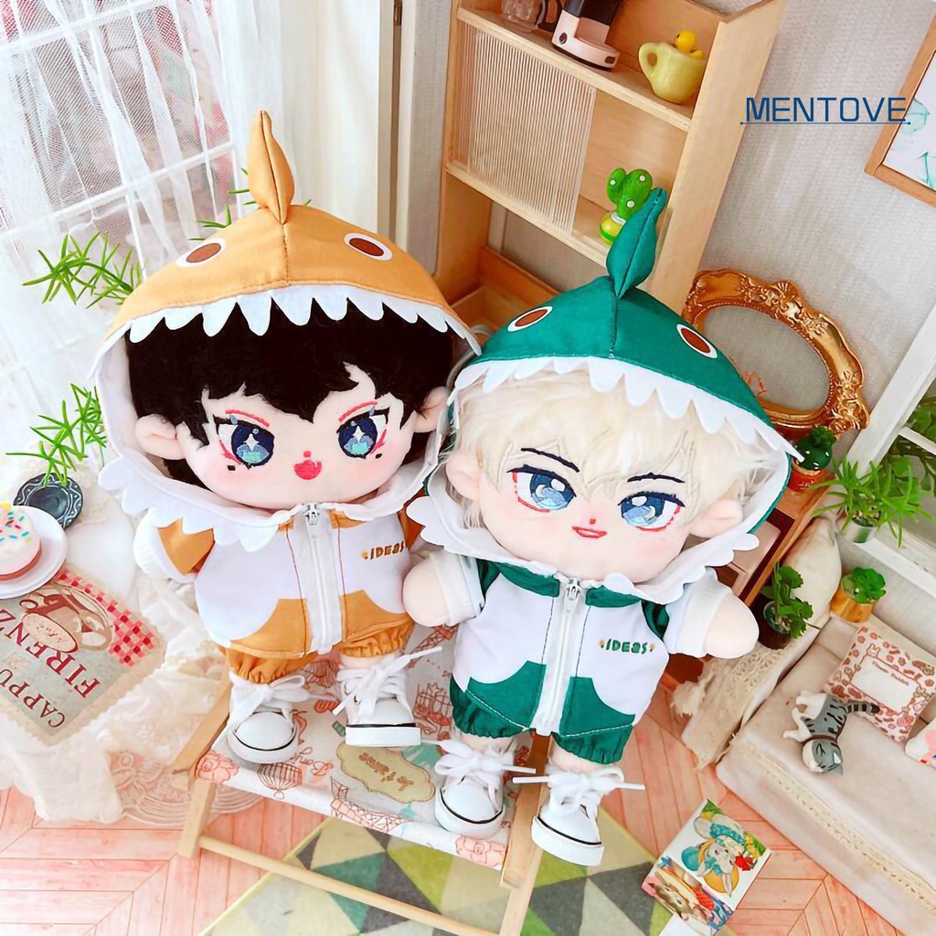1 Bộ Quần Áo Họa Tiết Khủng Long Hoạt Hình Đáng Yêu Dành Cho Búp Bê 20cm