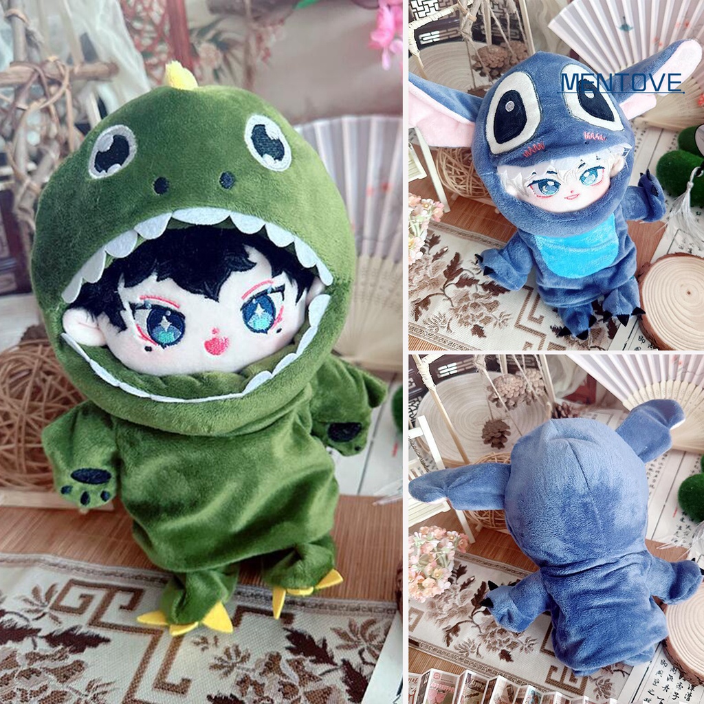 1 Bộ Quần Áo Búp Bê 20cm Bằng Vải Không Thấm Dầu Thoáng Khí Dễ Thương