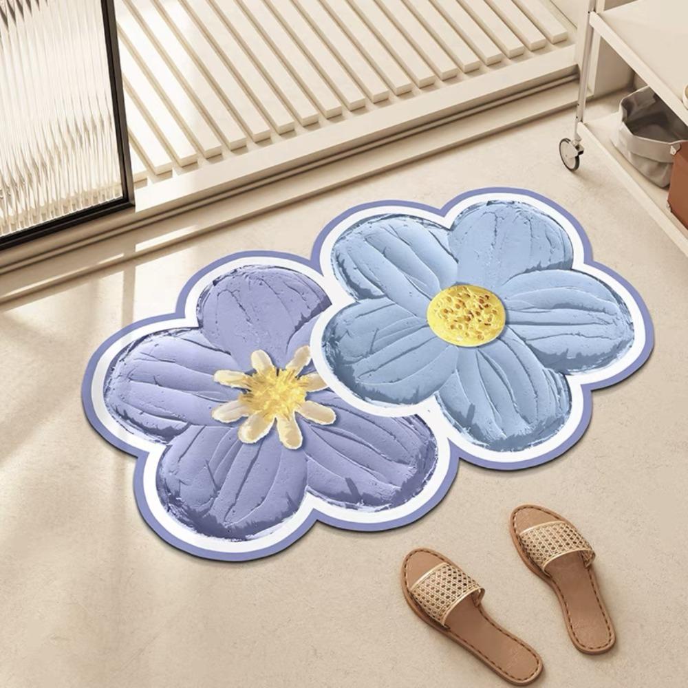 Thảm Lót Sàn ZAIJIE24 Thấm Hút Nước Chống Rơi Tiện Dụng Cho Gia Đình