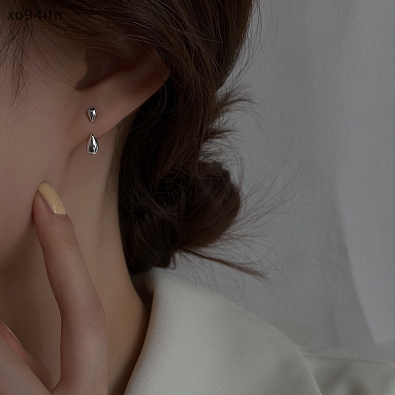 1 Khuyên Tai Nữ Đính Đá Hình Giọt Nước Thời Trang