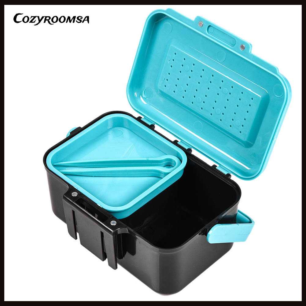 Hộp Đựng Mồi Câu Cá Bằng Nhựa ABS Thoáng Khí