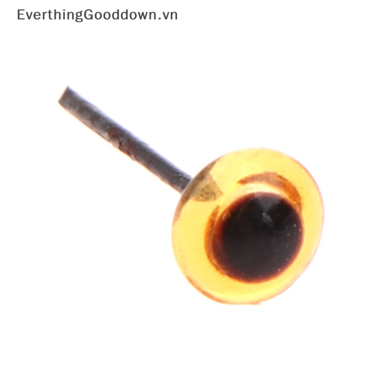 Everthinggooddown Set 100 Mắt Nhựa 3-6mm Nhiều Màu Sắc Trang Trí Thú Nhồi Bông / Mắt Googly DIY
