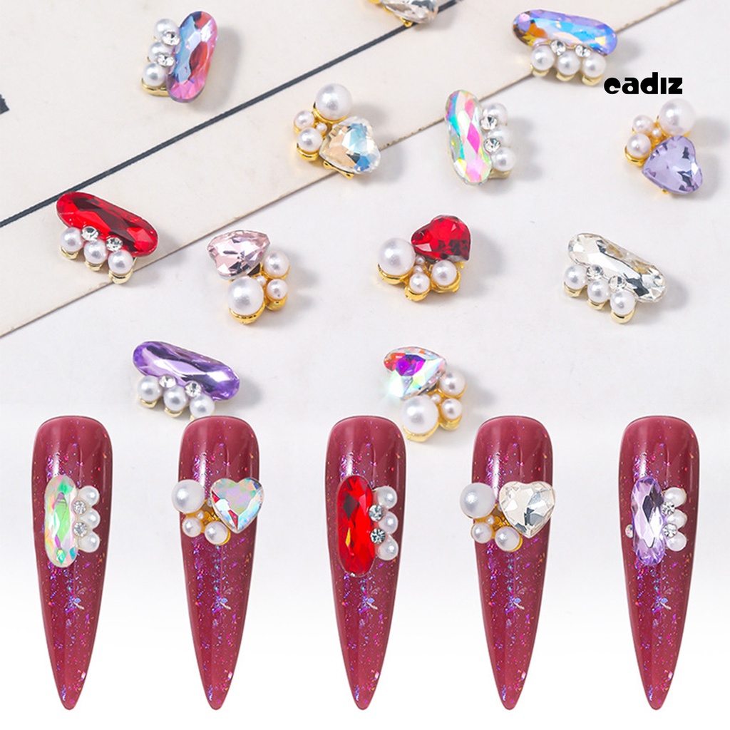 Bộ 10 Hạt Ngọc Trai Giả Lấp Lánh Sang Trọng Dùng Trang Trí Móng Tay Nghệ Thuật