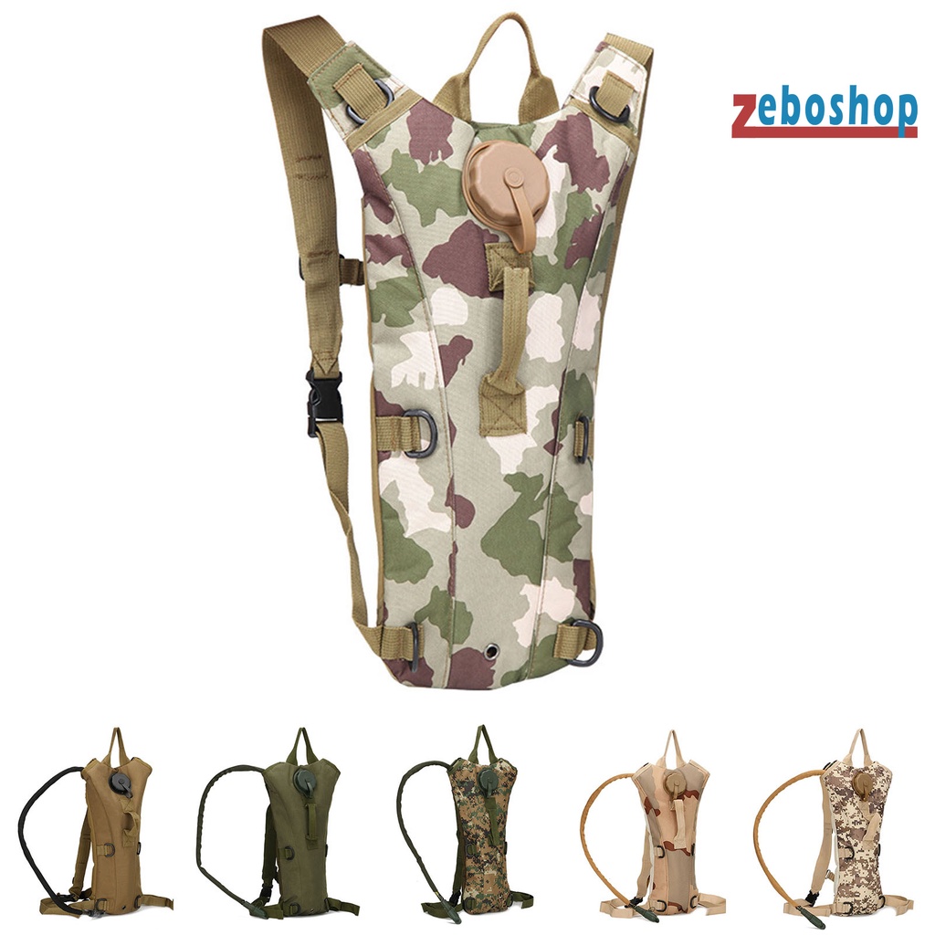 Zeboshop Túi Đựng Nước 3L Họa Tiết Rằn Ri Unisex Tiện Dụng Khi Đi Xe Đạp Leo Núi