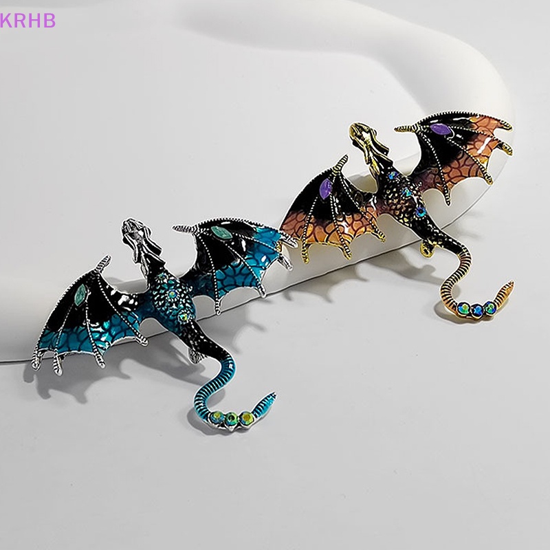 Ghim Cài Áo Hình Rồng Bay Đính Đá Thời Trang Mới