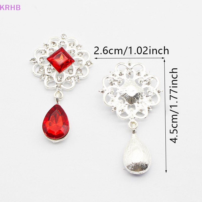 Nút Acrylic 25 * 45MM Đính Đá Dùng Trang Trí Hộp Quà Đám Cưới Diy Mới