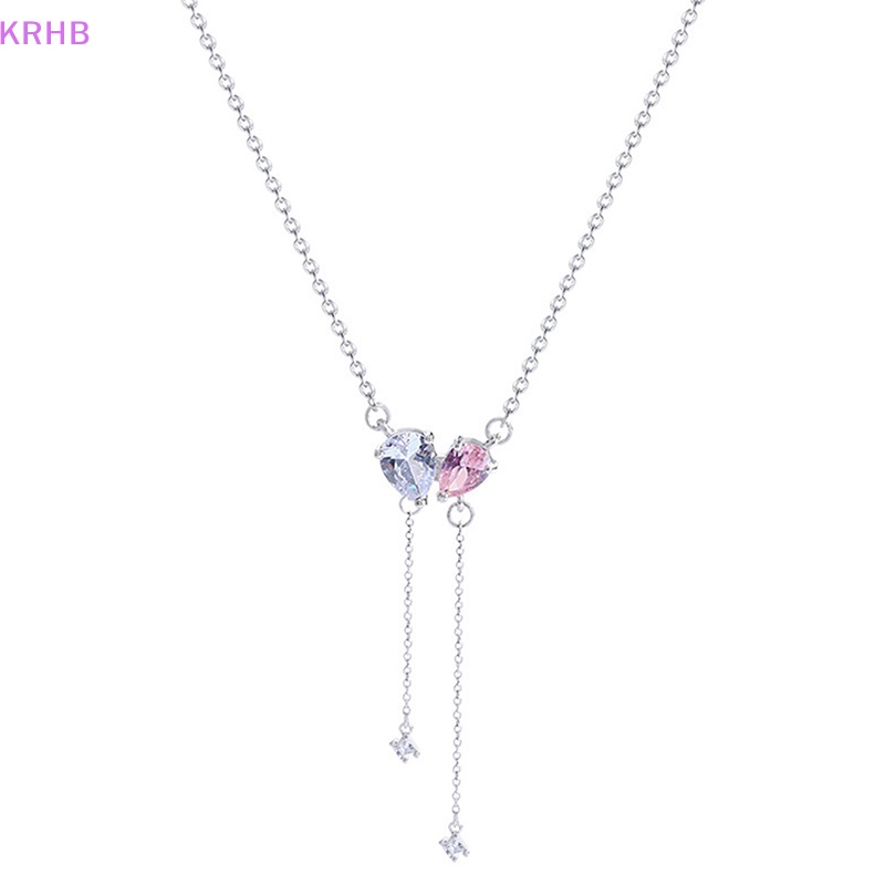 Vòng cổ Mặt Trái Tim Đính Đá Zircon Thời Trang Mới