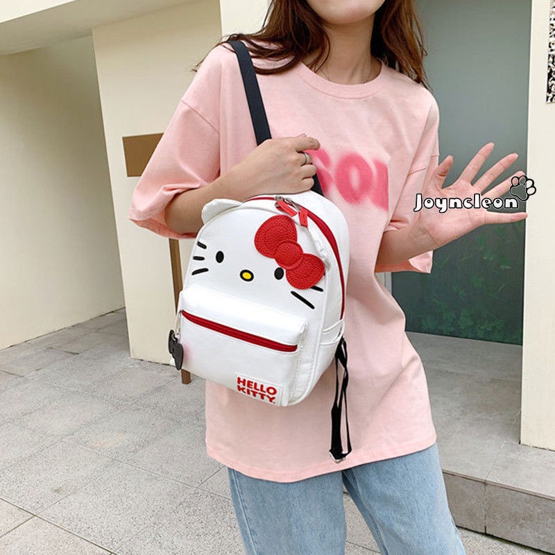 Balo Da PU Hình Hello Kitty Phong Cách Nhật Bản