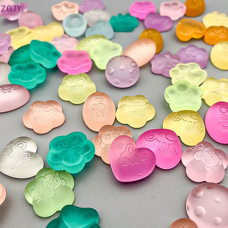 Set 10 Kẹp Tóc Mini Bằng Resin Dễ Thương DIY Mới