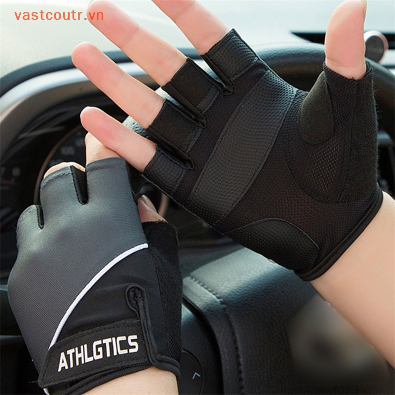 1 Đôi Găng Tay Thể Thao Nửa Ngón Chống Trượt Thoáng Khí Cho Nam Nữ