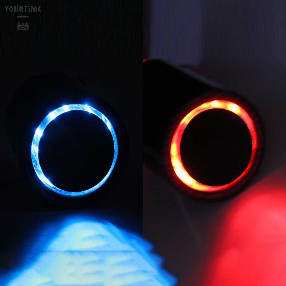 Ống Xả Xe Hơi Bằng Sợi Carbon Có Đèn LED