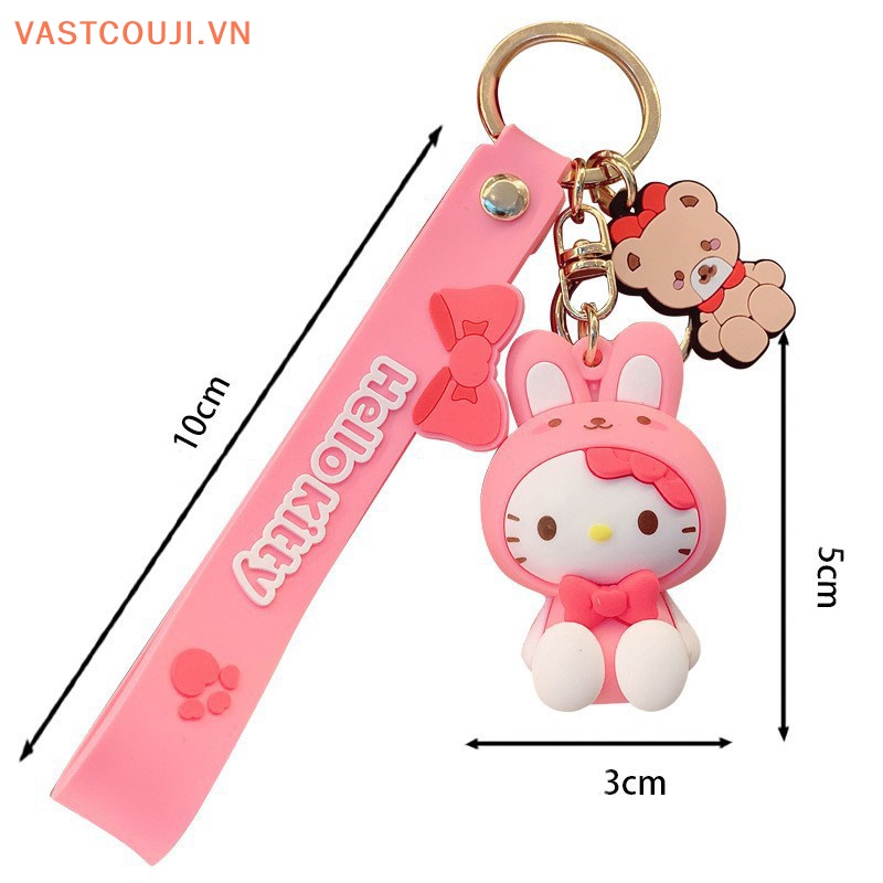 Móc Chìa Khóa Hình Búp Bê Hoạt Hình My Melody Sanrio Sanrio Bằng PVC Cho Nữ