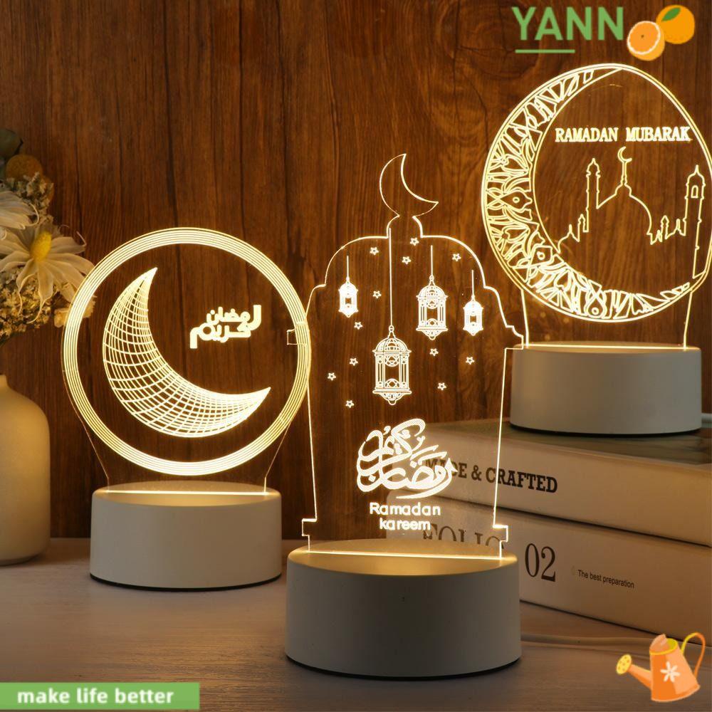Đèn Ngủ Hình Mặt Trăng Ngôi Sao Eid Mubarak 1 Cho Trang Trí