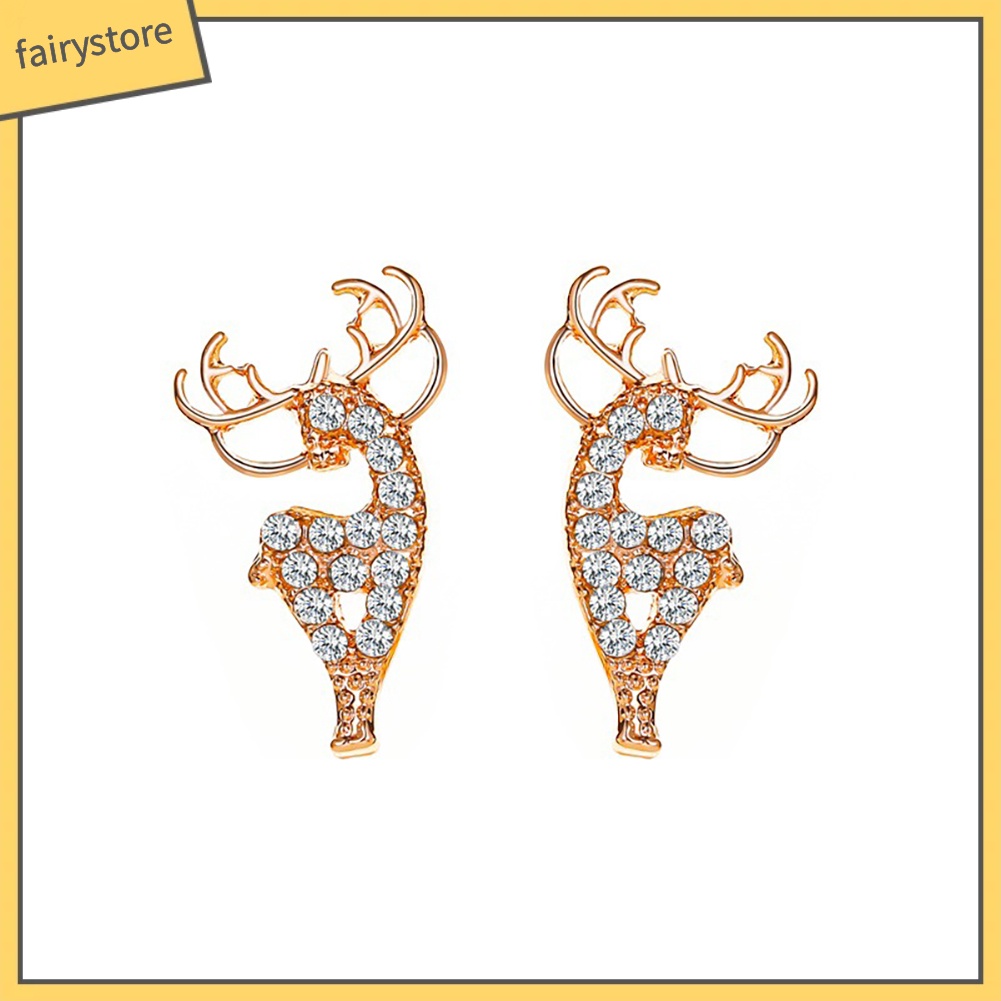 Bông Tai Hình Nai Sừng Tấm Thời Trang Dành Cho Nữ