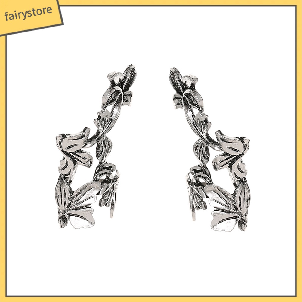 1 Khuyên Kẹp Vành Tai Hình Chiếc Lá Thời Trang Nữ