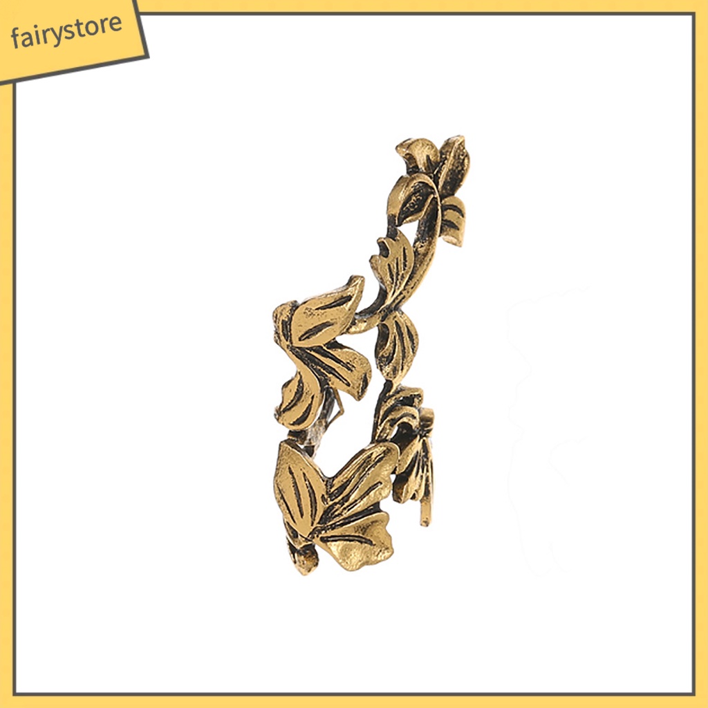 1 Khuyên Kẹp Vành Tai Hình Chiếc Lá Thời Trang Nữ