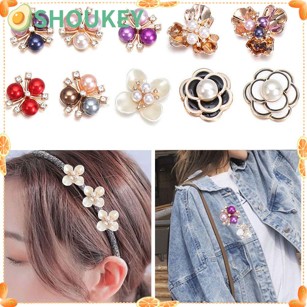 Bộ 10 Nút Áo Hình Hoa Xinh Xắn