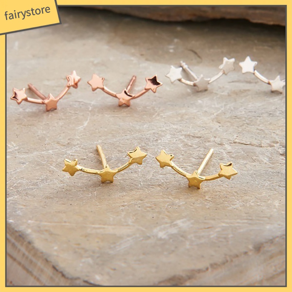 1 Đôi Bông Tai Hình Ngôi Sao Nhỏ Thanh Lịch Thời Trang Dành Cho Nữ