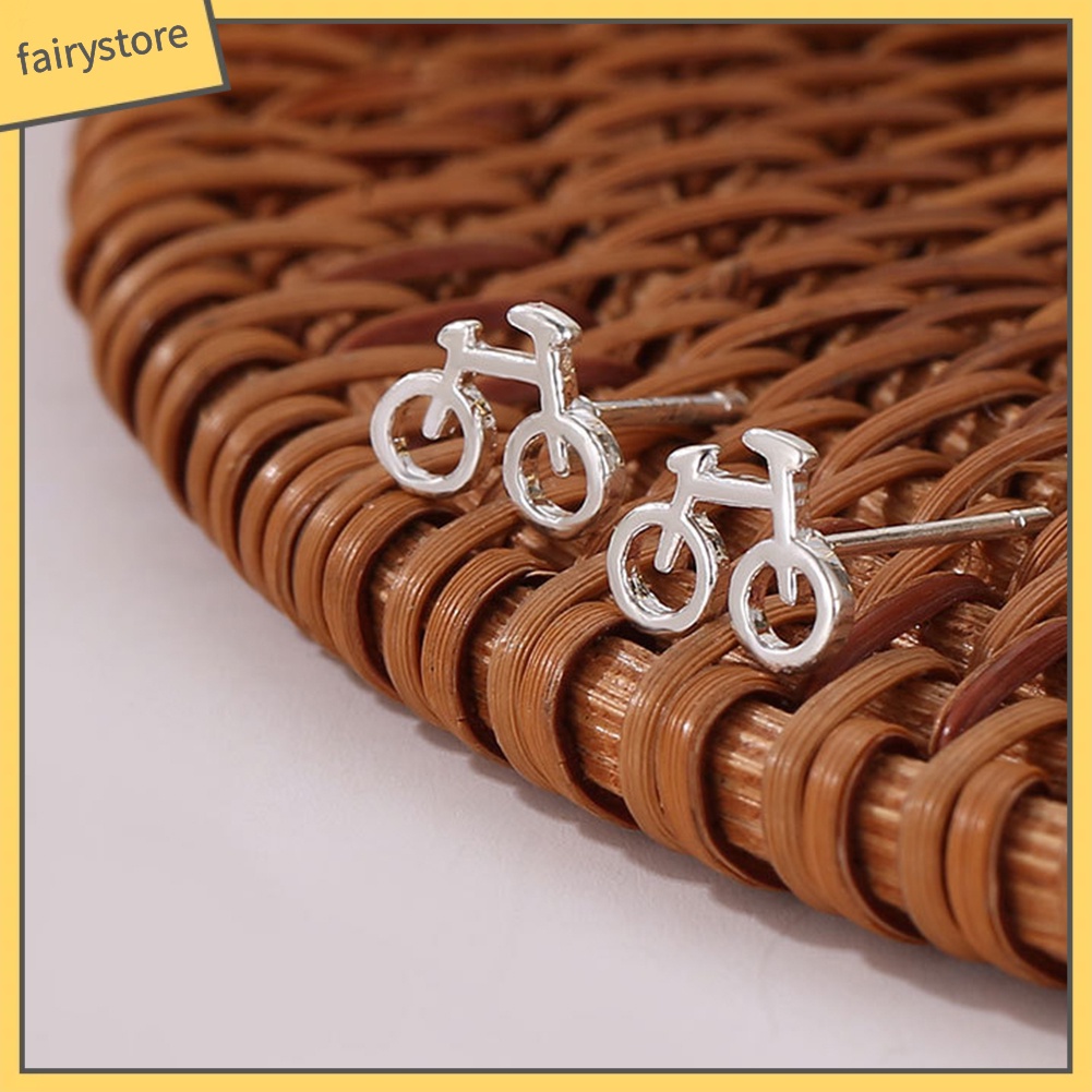 Bông Tai Hình Chiếc Xe Đạp Mini Dễ Thương Thời Trang Cho Nữ