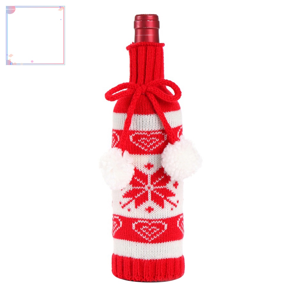 Vỏ Bọc Chai Rượu Hoạ Tiết Giáng Sinh Dễ Thương Xinh Xắn