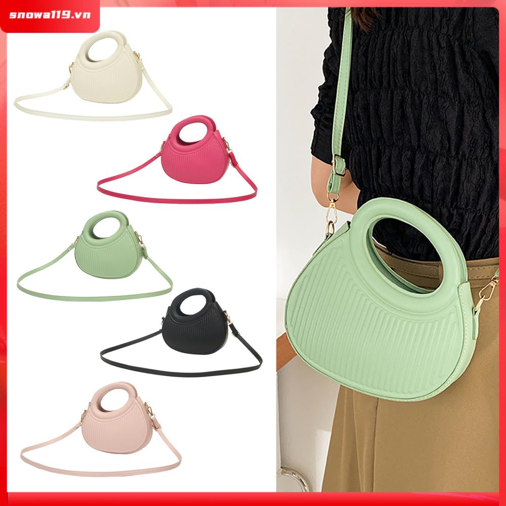 Có hàng sẵn Casual Bags Túi xách PU Phong cách đơn giản Messenger Trọng lượng nhẹ nữ thông thường để đi du lịch hàng ngày