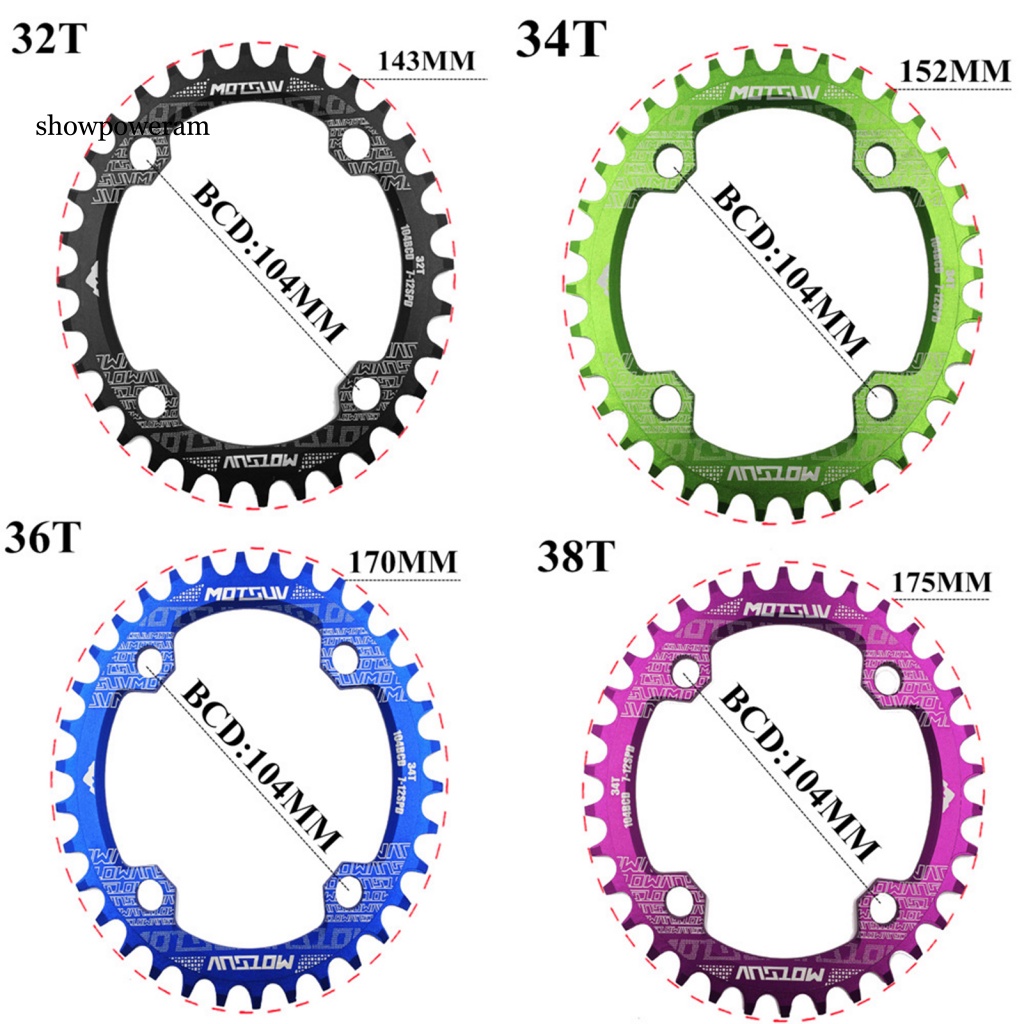 Đĩa SPM Tròn / Oval 104BCD 32T 34T 36T 38T Cho Xe Đạp