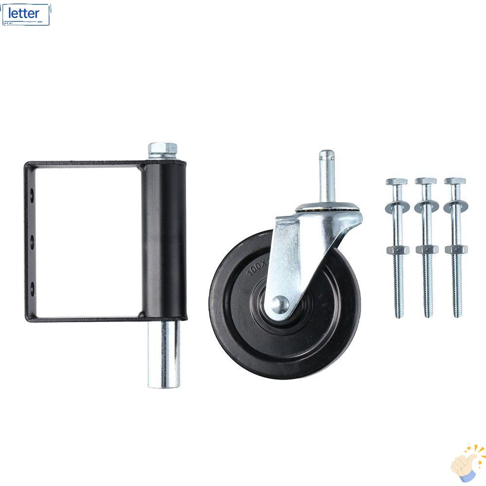 LET Set 2 Bánh Xe Hỗ Trợ Sức Chứa Lớn 220 Lbs Kích Thước 4 '' Màu Đen