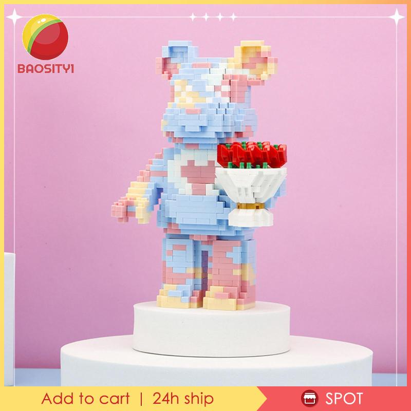 [Baosity 1] Đồ Chơi Lắp Ráp Hình Gấu DIY Thử Thách Trí Não Cho Thanh Thiếu Niên Để Bàn Trang Trí