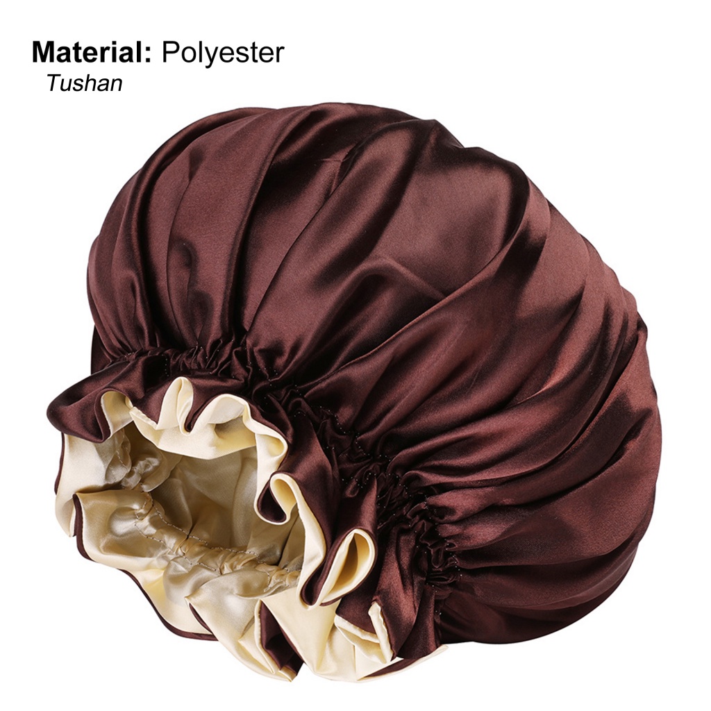 Mũ Trùm Đầu Hai Lớp Mềm Mịn Không Vành Dùng Khi Tắm / Ngủ