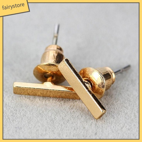 1 Đôi Bông Tai Hình Chữ Nhật Nhỏ Đơn Giản Phong Cách Punk Thời Trang Cho Nữ 1 Cặp