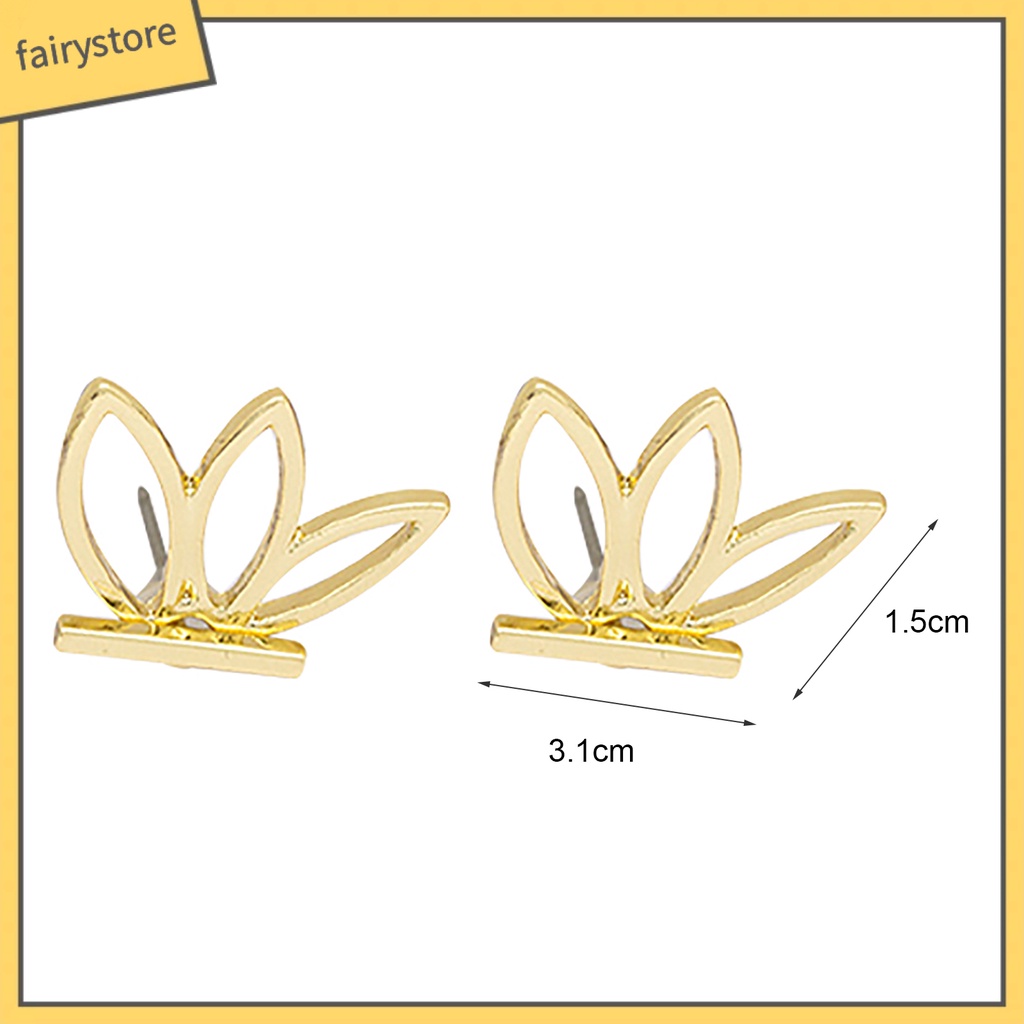 1 Đôi Bông Tai Hai Mặt Hình Hoa Sen Thời Trang Dành Cho Nữ