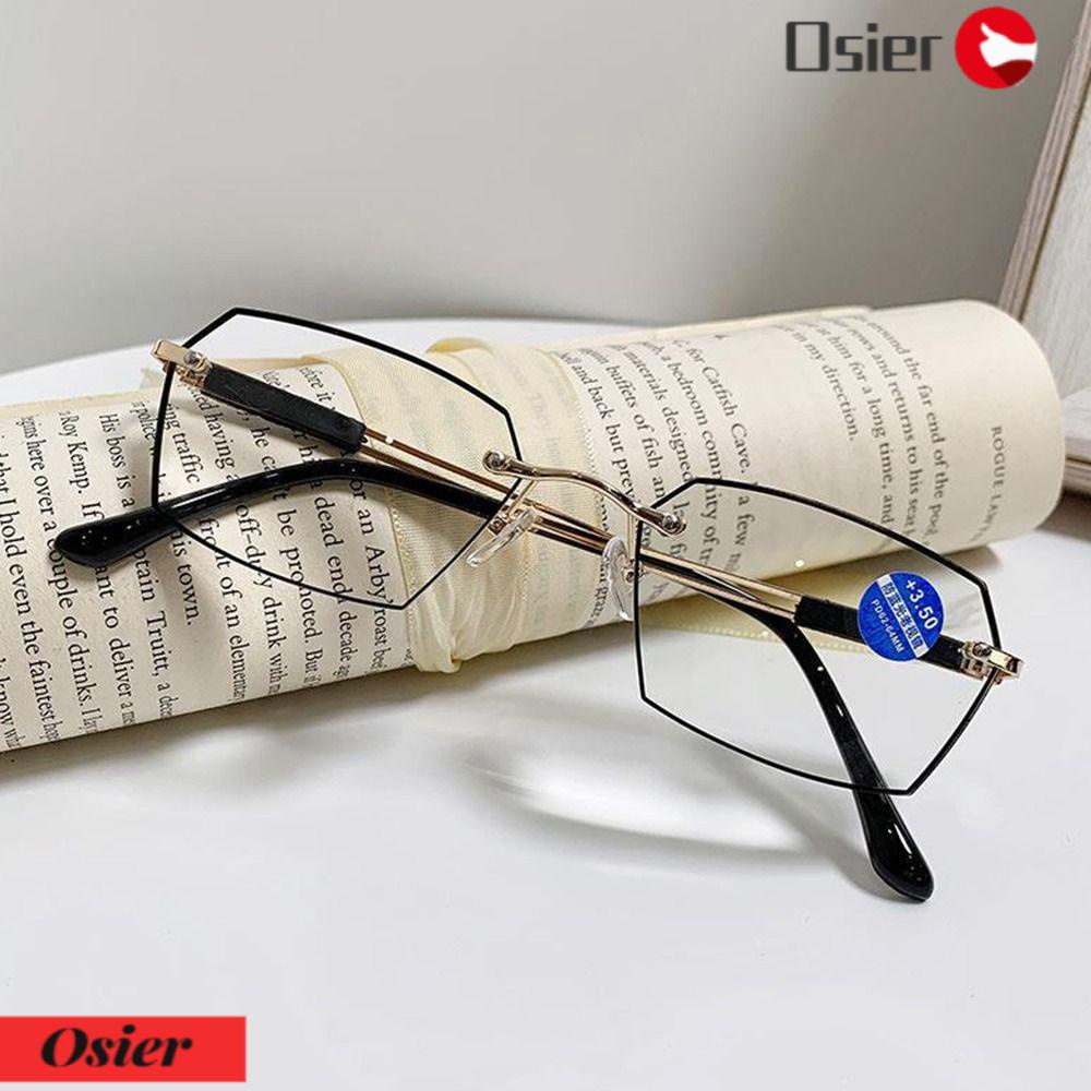 Osier1 Kính Đọc Sách Gọng Kim Loại Chống Ánh Sáng Xanh Thiết Kế Đơn