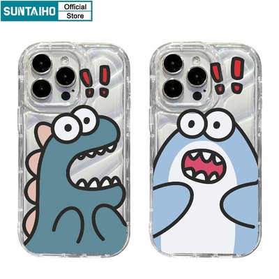 Suntaiho ốp lưng iphone dễ thương hài hước hoạt hình Mẫu ốp điện thoại tpu trong suốt mềm chống sốc Cho iphone 11 12 13 14 15 pro max ip 7 8 plus iphon x xs xr xs max