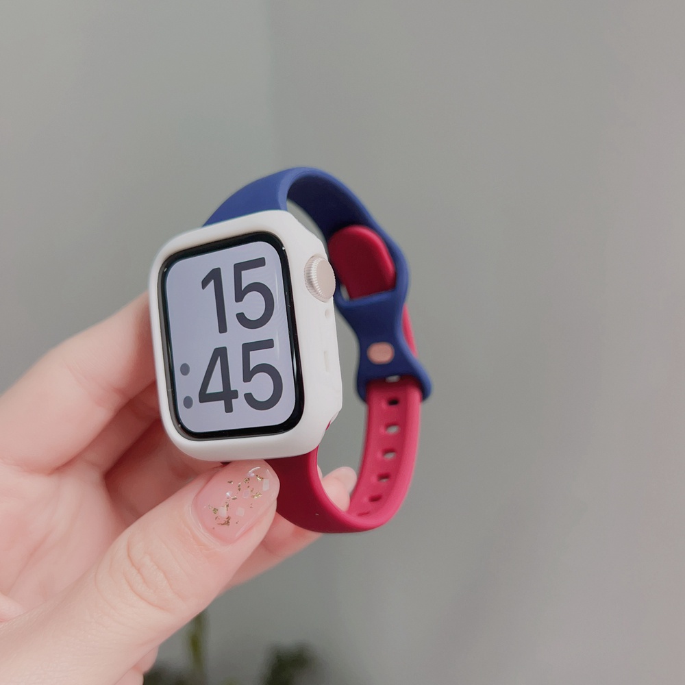 Set 3 Dây Cao Su Mềm Màu Kẹo Cho Đồng Hồ Apple Watch 41 / 45mm 49 Ultra SE 8 7 6 5 i-Watch 38 / 42mm 40mm 44mm 4 3 2 1